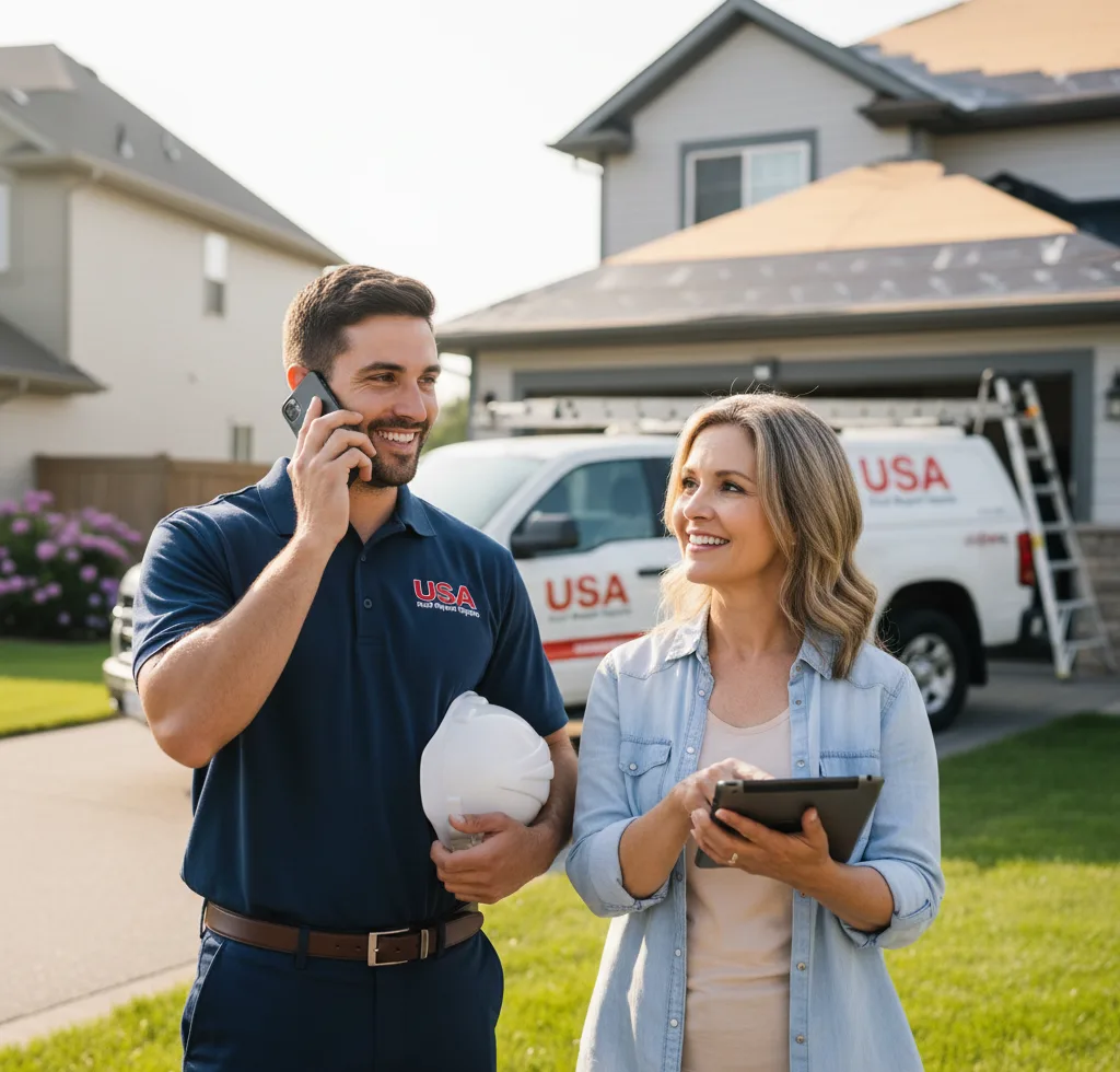 USA Roof Repair Experts customer support in Gunter